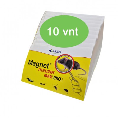 MAGNET mauzer MAX PRO - lipni namų kenkėjų monitoringo gaudyklė MAXI pak. (kaina nurodyta 1 vnt)